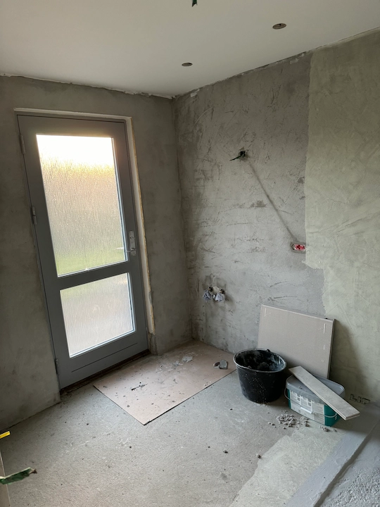 Badeværelsesrenovering, Karolinevej, bryggers bliver til badeværelse, Middelfart efter