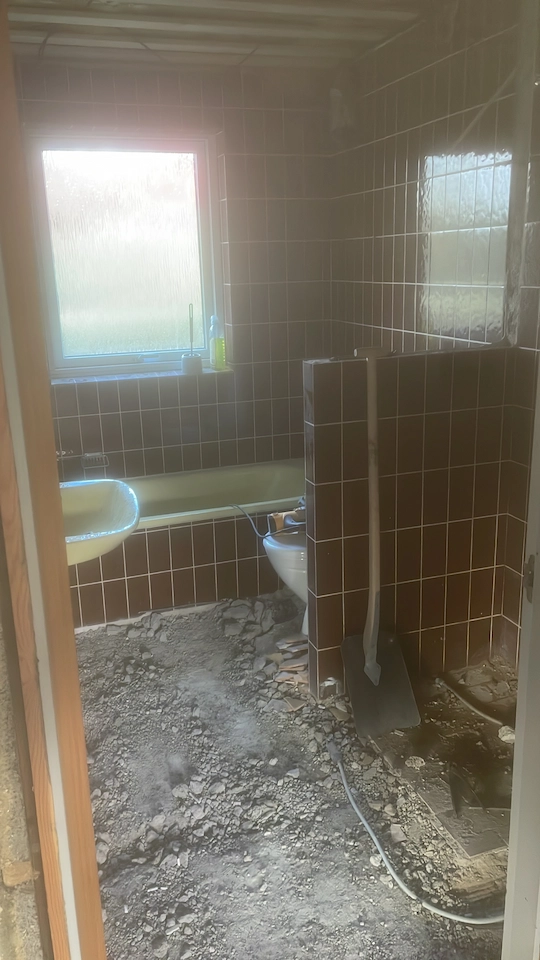 Badeværelsesrenovering, Karolinevej, Middelfart før